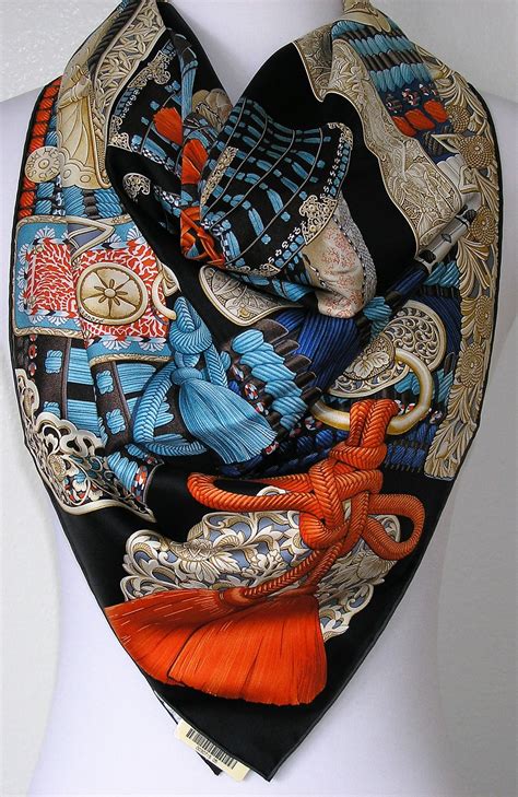 parures de samouraïs hermes|Scarf of the moment: Parures de Samouraïs.